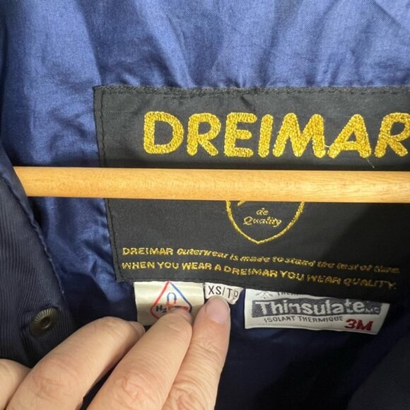 Dreimar vintage snow ski jacket purple blue size xs coat - Picture 3 of 6